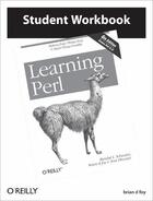 Couverture du livre « Learning perl student workbook » de  aux éditions O Reilly