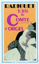 Couverture du livre « Bal du comte d'orgel (le) » de Raymond Radiguet aux éditions Flammarion