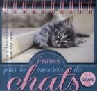 Couverture du livre « Pensées pour les amoureux des chats 2015 » de  aux éditions Editions 365