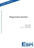 Couverture du livre « Négociation foncière » de Justine Pys aux éditions Edilivre