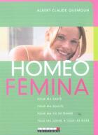 Couverture du livre « Homeo-femina » de Quemoun Albert-Claud aux éditions Leduc