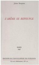 Couverture du livre « L'abîme se repeuple » de Jaime Semprun aux éditions Encyclopedie Des Nuisances