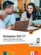 Couverture du livre « Kompass daf ; C1 ; livre et cahier d'activités » de Hans Peter Richter aux éditions Klett Editions