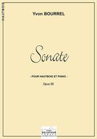 Couverture du livre « Sonate pour hautbois et piano » de Bourrel Yvon aux éditions Delatour