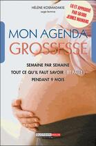 Couverture du livre « Mon agenda grossesse » de Helene Kosmadakis aux éditions Leduc