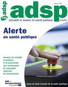 Couverture du livre « Revue ADSP T.106 ; alertes en santé publique » de Haut Comite De La Sante Publique aux éditions Documentation Francaise