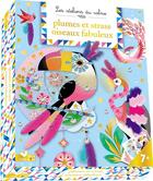 Couverture du livre « Les ateliers du calme ; plumes et strass oiseaux fabuleux ; coffret avec accessoires » de Marie-Rose Boisson aux éditions Deux Coqs D'or