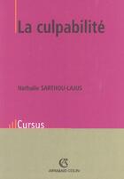 Couverture du livre « La culpabilite » de Sarthou-Lajus N. aux éditions Armand Colin