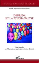 Couverture du livre « Derrida et la psychanalyse » de  aux éditions L'harmattan