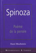 Couverture du livre « Spinoza » de Meschonnic Henr aux éditions Maisonneuve Larose