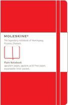 Couverture du livre « Carnet blanc - grand format - couverture rigide rouge » de Moleskine aux éditions Moleskine