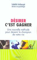 Couverture du livre « Desirer C'Est Gagner » de Isabelle Inchauspe aux éditions Plon