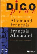 Couverture du livre « Dicoplus Dictionnaire Allemand Francais/Francais Allemand » de Skoda+John aux éditions Didier