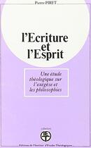 Couverture du livre « L'écriture et l'esprit » de Pierre Piret aux éditions Lessius