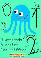 Couverture du livre « J'apprends à écrire les chiffres » de Claude Marc aux éditions Pour-enfants.fr