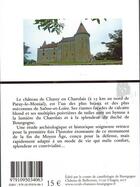 Couverture du livre « Le château de Chassy en Charolais ; Saône et Loire » de Florence Ducruix et Jean-Marie Jal aux éditions Cecab