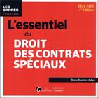 Couverture du livre « L'essentiel du droit des contrats speciaux : une présentation des principaux régimes de contrats spéciaux sous forme rédigée et pratique (4e édition) » de Diane Boustani-Aufan aux éditions Gualino