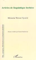 Couverture du livre « Articles de linguistique berbere » de  aux éditions L'harmattan