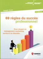 Couverture du livre « 69 règles du succès professionnel (3e édition) » de Joseph Aoun aux éditions Gereso