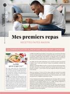 Couverture du livre « Mes premiers repas : recettes faites maison » de  aux éditions Mercileslivres