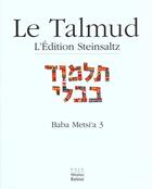 Couverture du livre « Talmud ; Babli berahot 2 t.2 » de Adin Steinsaltz aux éditions Biblieurope