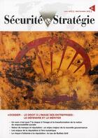 Couverture du livre « REVUE SECURITE & STRATEGIE N.6 ; le droit à l'image des entreprises : le défendre et le mériter » de  aux éditions Cdse