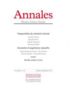 Couverture du livre « Annales histoire sciences sociales 2017/4 » de  aux éditions Ehess