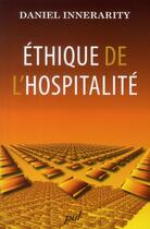 Couverture du livre « Éthique de l'hospitalité » de Daniel Innerarity aux éditions Presses De L'universite De Laval