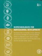 Couverture du livre « Biotechnologies for agricultural development. proceedings of the fao international technical confere » de  aux éditions Fao