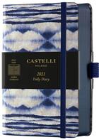 Couverture du livre « Agenda journalier poche shibori mist » de Castelli aux éditions Castelli Milano