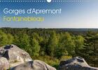 Couverture du livre « Gorges d apremont fontainebleau calendrier mural 2020 din a3 horizontal - sentier de l erosion des g » de Makhloufi Djama aux éditions Calvendo