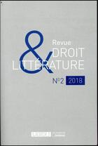 Couverture du livre « Droit et litterature n 2 - 2018 » de  aux éditions Lgdj