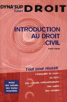 Couverture du livre « Introduction au droit civil » de Astrid Marais aux éditions Vuibert