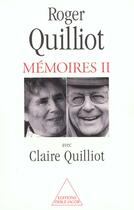 Couverture du livre « Mémoires II » de Quilliot aux éditions Odile Jacob