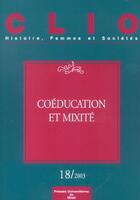 Couverture du livre « Coeducation et mixite revue clio n18 » de  aux éditions Pu Du Midi