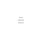 Couverture du livre « Male Dancers Wanted » de Gilles Bonnecarrere aux éditions Manon Lutanie