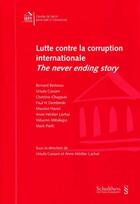 Couverture du livre « Lutte contre la corruption internationale » de  aux éditions Schulthess