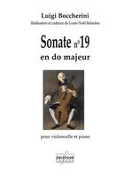 Couverture du livre « Sonate pour violoncelle et piano n 19 » de Boccherini Luigi aux éditions Delatour