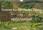 Couverture du livre « Rizieres sur les hautes terres de madagascar calendrier mural 2020 din a4 horizo - paysages de rizie (édition 2020) » de Goussard Franci aux éditions Calvendo