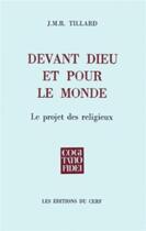 Couverture du livre « Devant Dieu et pour le monde » de Tillard Jean-Marie R aux éditions Cerf