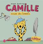 Couverture du livre « Camille essaie des bonnets ; Camille teste les toboggans » de Jacques Duquennoy aux éditions Pocket Jeunesse