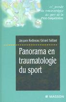Couverture du livre « Panorama en traumatologie du sport - pod » de Rodineau/Saillant aux éditions Elsevier-masson