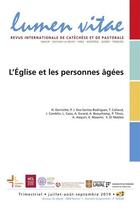 Couverture du livre « Lumen vitae 2019/3 l'eglise et les personnes agees » de  aux éditions Lumen Vitae