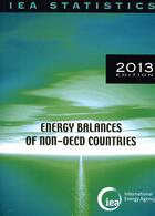 Couverture du livre « Energy balances of non-OECD countries 2013 » de  aux éditions Ocde