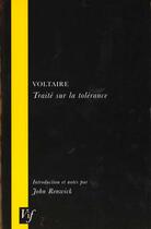 Couverture du livre « Voltaire ; Traite Sur La Tolerance » de John Renwick aux éditions Voltaire Foundation