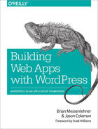 Couverture du livre « Building Web Apps with WordPress » de Brian Messenlehner aux éditions O`reilly Media