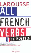 Couverture du livre « All French Verb From A To Z » de Hargreaves aux éditions Larousse
