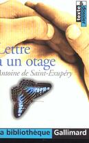 Couverture du livre « Lettre à un otage » de Antoine De Saint-Exupery aux éditions Gallimard