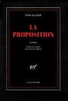 Couverture du livre « La proposition modeste proposition » de Nino Filasto aux éditions Gallimard