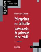 Couverture du livre « Entreprise en difficulté ; les instruments de paiement et de crédit (3e édition) » de Marie-Laure Coquelet aux éditions Dalloz